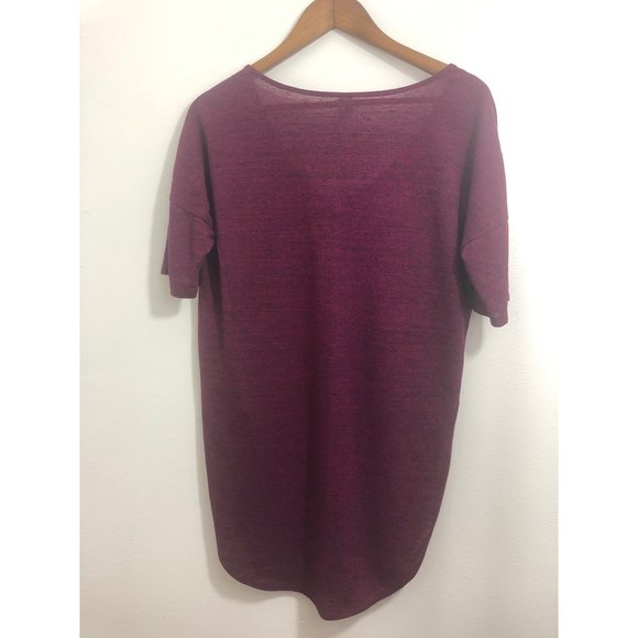 Old Navy Women's Maroon Short Sleeve Shirt size m - Picture 3 of 4